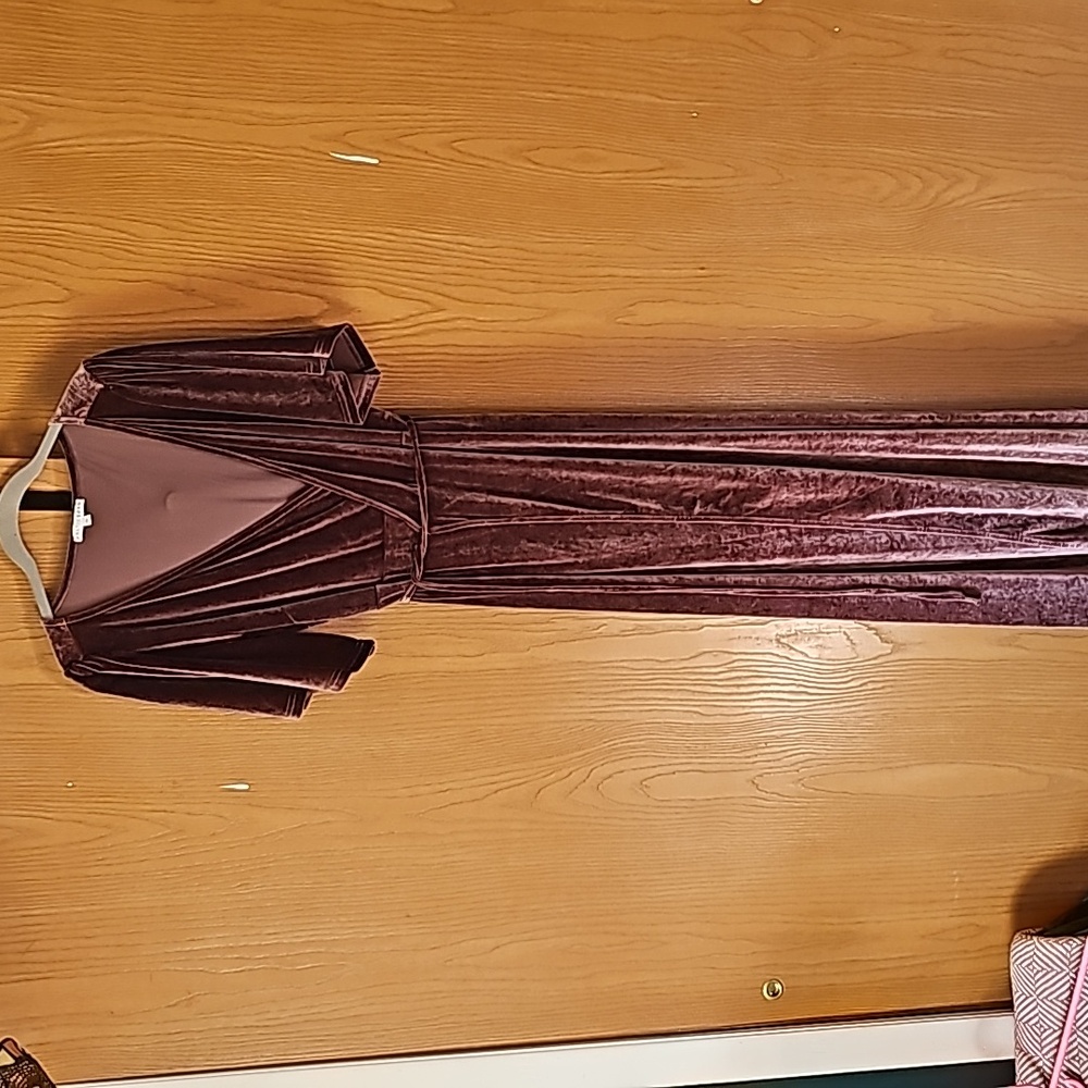 Velvet Wrap Dress